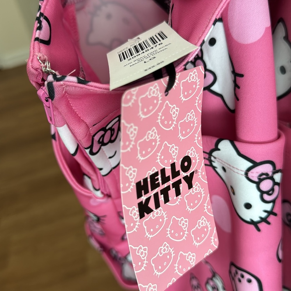 Hello Kitty Pink Patterned Overalls For Women - image 3